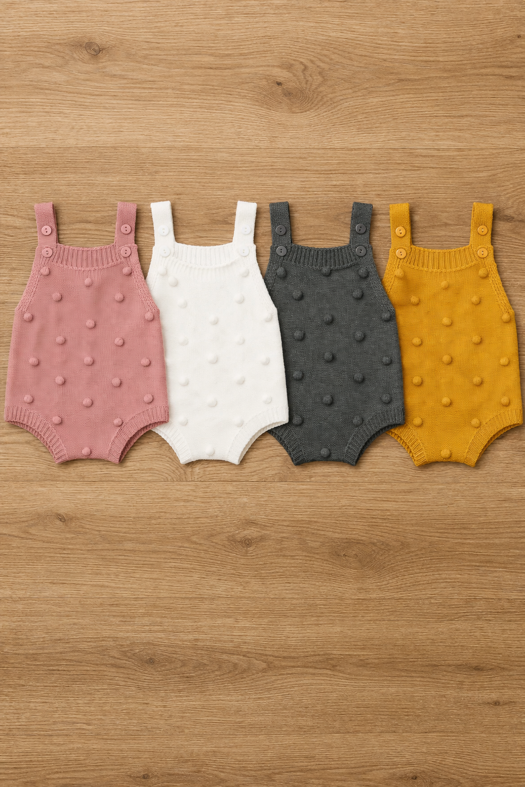 Infants Cotton Knit Summer Romper | 3-12M