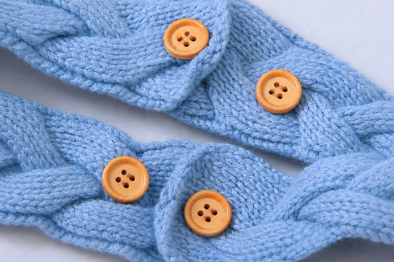 Light blue close-up baby romper